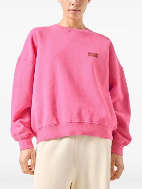 American Vintage Plizzy round-neck sweatshirt - Pink