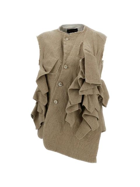 Comme Des Garçons ruffled vest - Neutrals - zdjęcie produktu nr 1