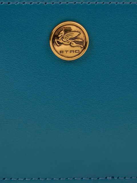 ETRO Pegaso-plaque cardholder - Blue