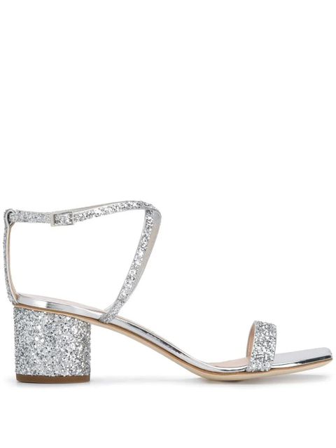 Giuseppe Zanotti Tara Glitter sandals - Silver - zdjęcie produktu nr 1