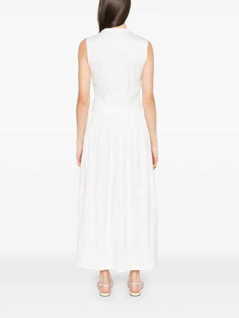 TOTEME sleeveless cotton maxi dress - White