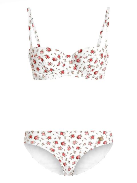 Dolce & Gabbana floral-print bikini - White - zdjęcie produktu nr 1