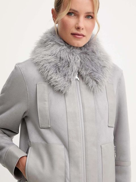 Patrizia Pepe kurtka kolor szary przejściowa 2O0176 E075