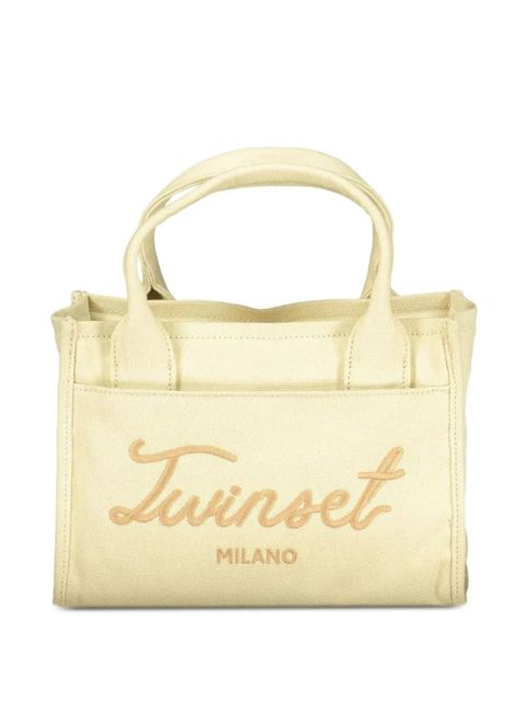 TWINSET logo-embroidered tote bag - Neutrals - zdjęcie produktu nr 1