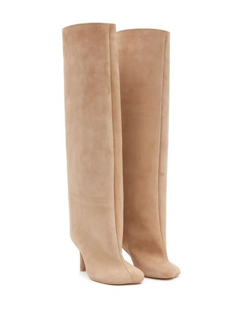 MM6 Maison Margiela Anotomic slip-on suede boots - Neutrals