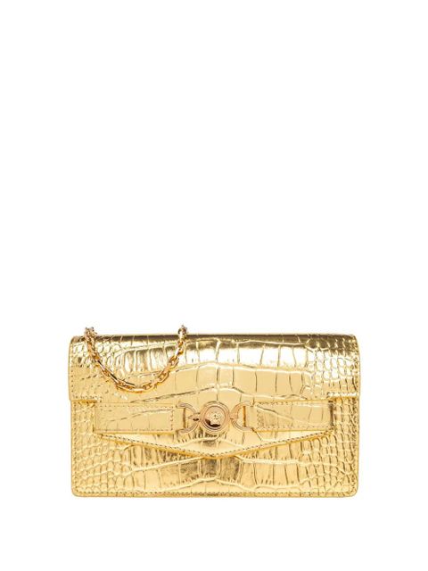 Versace Medusa '95 crocodile-effect clutch bag - Gold - zdjęcie produktu nr 1