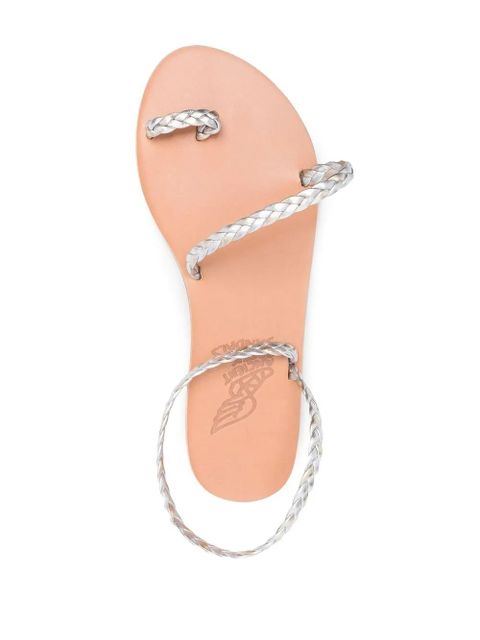 Ancient Greek Sandals braided open-toe sandals - Silver