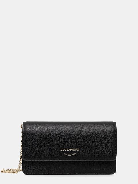 Emporio Armani kopertówka skórzana kolor czarny EW003036 AF19568 - zdjęcie produktu nr 1