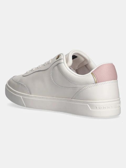 Tommy Hilfiger sneakersy skórzane ESSENTIAL CHIC COURT SNEAKER kolor biały FW0FW08322 - zdjęcie produktu nr 2