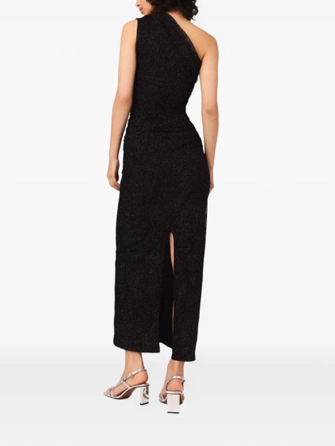 Maje asymmetric midi dress - Black