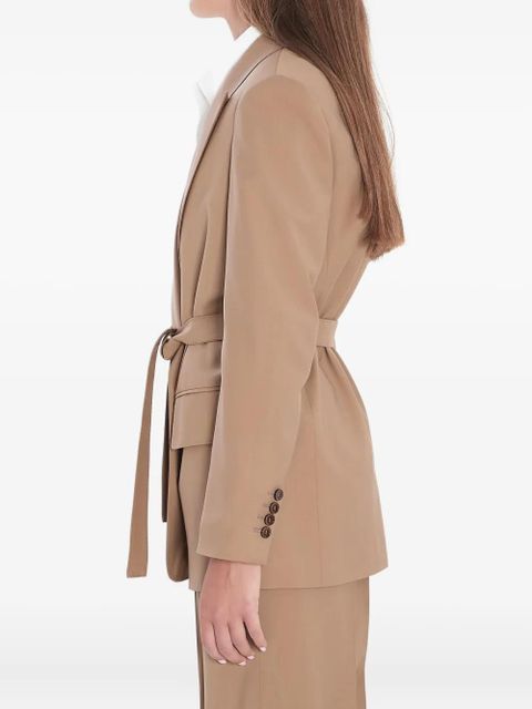 Max Mara belted peak-lapel blazer - Neutrals