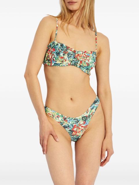 GANNI floral-print bikini bottoms - Blue - zdjęcie produktu nr 2