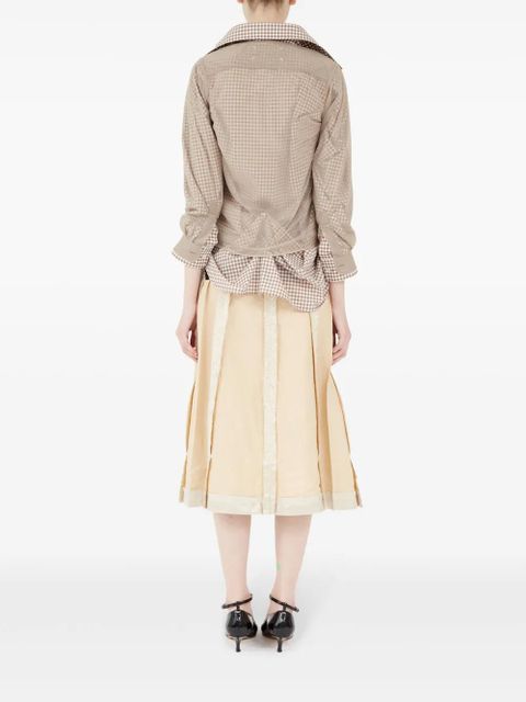 Maison Margiela checked cotton shirt - Neutrals