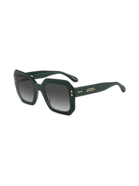 Isabel Marant Eyewear 0190GS square-frame sunglasses - Green - zdjęcie produktu nr 2