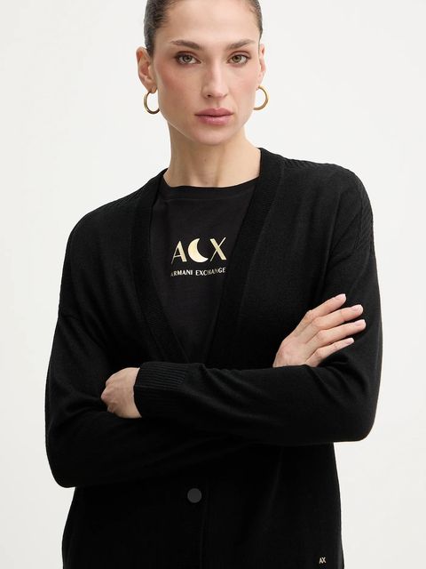 Armani Exchange kardigan z dodatkiem wełny