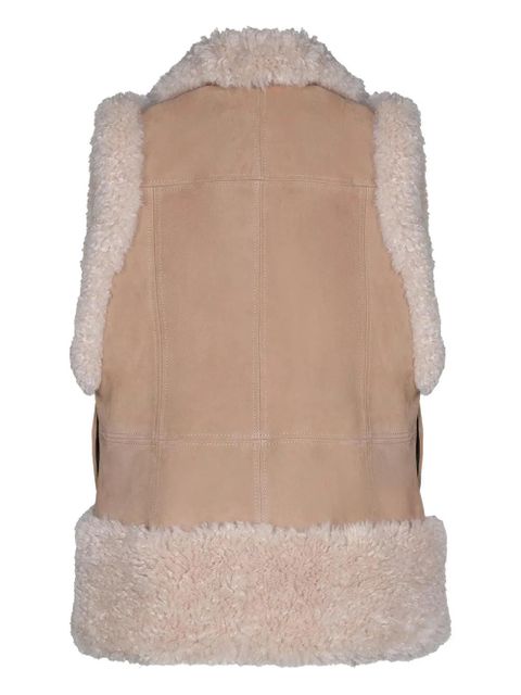 Johanna Ortiz Salty Air shearling vest - Neutrals - zdjęcie produktu nr 2