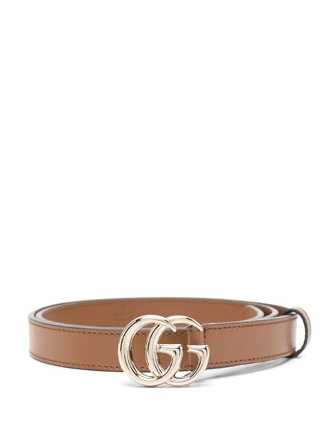 Gucci GG leather belt - Brown - zdjęcie produktu nr 1