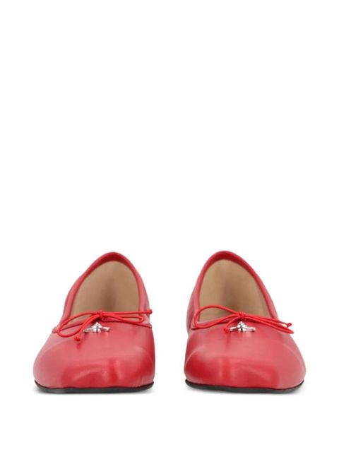 Vivienne Westwood Orb-plaque ballet flats - Red