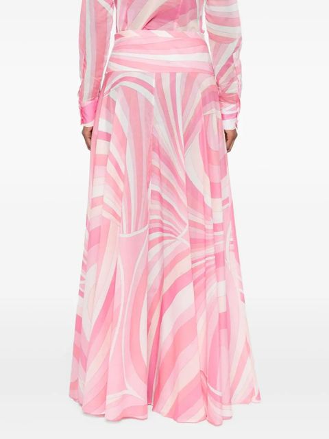 PUCCI Iride-print skirt - Pink