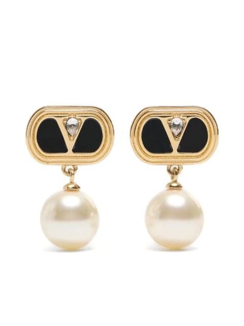 Valentino Garavani Ovalette earrings - Neutrals - zdjęcie produktu nr 1