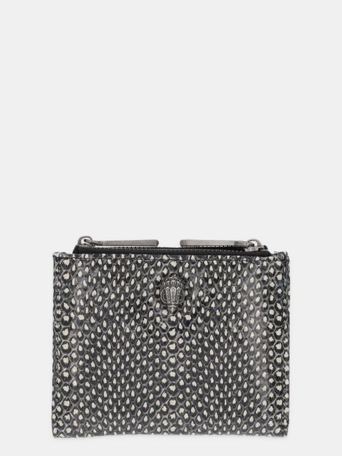 Kurt Geiger London portfel skórzany MINI PURSE KENSINGTON damski kolor czarny 4198701189 - zdjęcie produktu nr 1