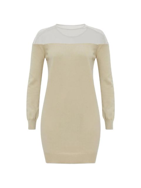 MM6 Maison Margiela long-sleeved dress - Neutrals - zdjęcie produktu nr 1