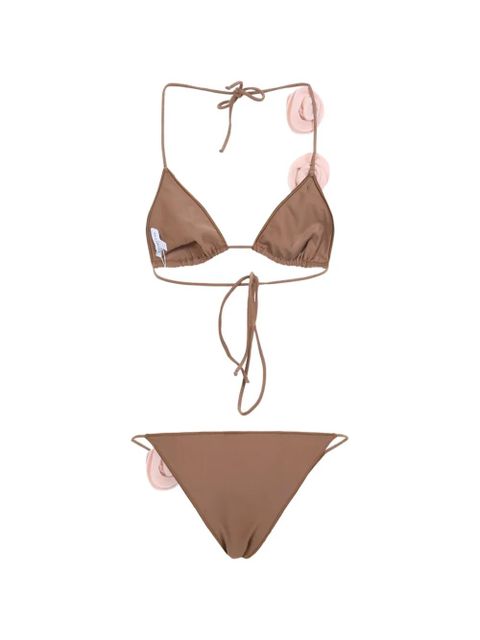 La Reveche floral-appliqué bikini - Neutrals - zdjęcie produktu nr 2