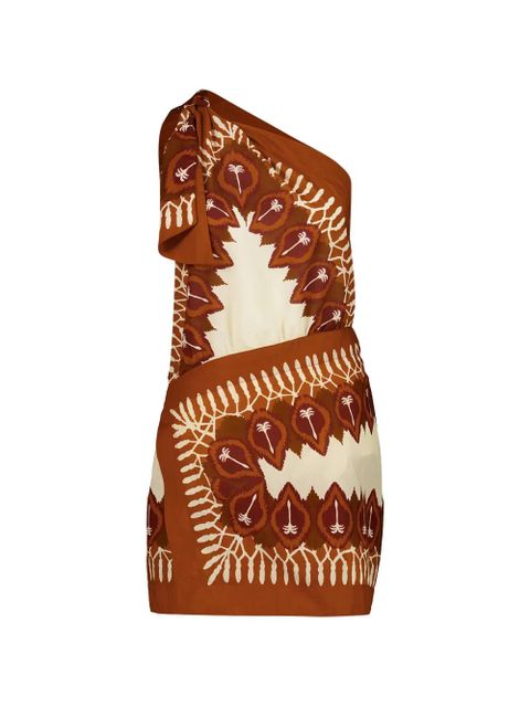 Johanna Ortiz Sun Traveller wrap mini dress - Brown - zdjęcie produktu nr 1