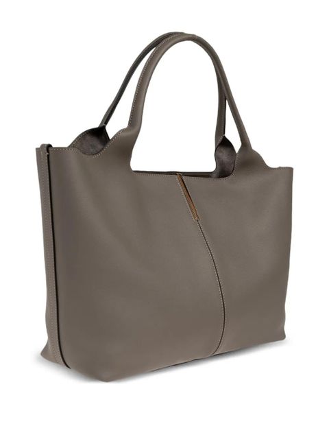 Tod's leather shopper bag - Grey