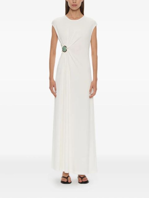Christopher Esber stone ruched tank maxi dress - White - zdjęcie produktu nr 1