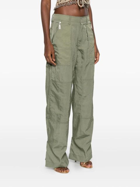 Rabanne pleated pocket trousers - Green