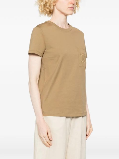 Max Mara logo-detail T-shirt - Brown