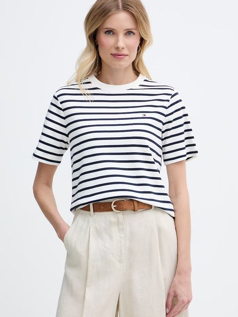 Tommy Hilfiger T-shirt damski bawełniany - zdjęcie produktu nr 1