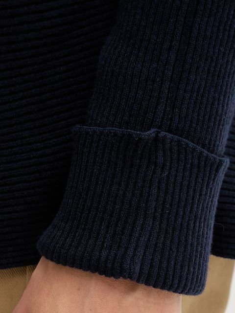 United Colors of Benetton sweter z dodatkiem wełny damski kolor granatowy 1Y6SD10CH