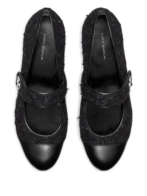 Tory Burch tweed cap-toe ballet flats - Blue - zdjęcie produktu nr 2