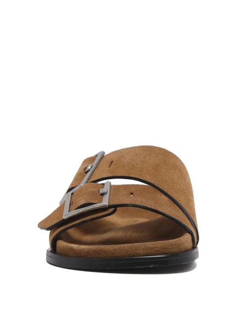 ALOHAS Alba buckle suede sandals - Brown