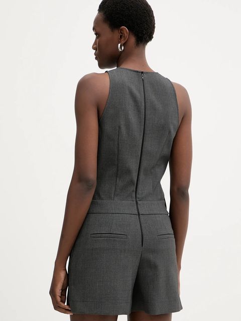 Pinko kombinezon kolor szary z dekoltem okrągłym 106077 A2ZT