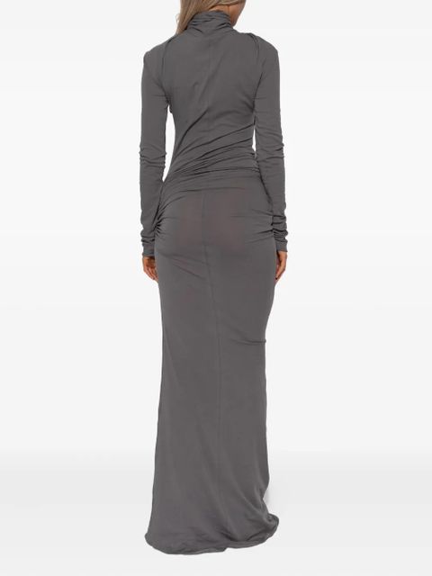 ENTIRE STUDIOS draped long-sleeve maxi dress - Grey