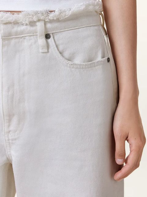 AllSaints spodnie bawełniane BLAKE damskie kolor biały szerokie medium waist W091EC - zdjęcie produktu nr 2