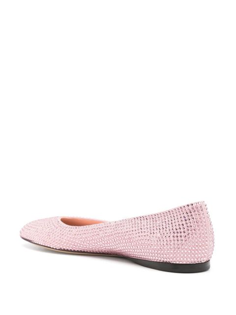 LOEWE Toy rhinestoned ballerina shoes - Pink