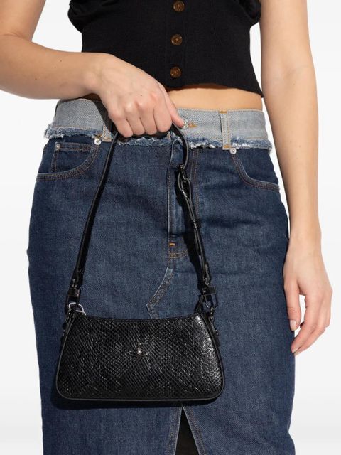 Vivienne Westwood Tasha Orb snakeskin-effect shoulder bag - Black - zdjęcie produktu nr 2
