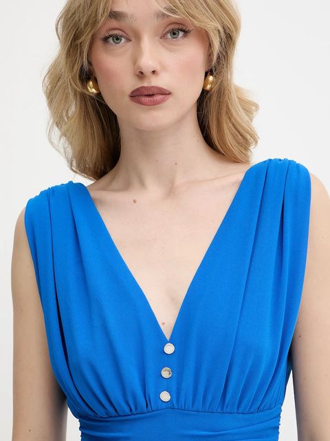 Morgan sukienka kolor niebieski mini rozkloszowana RIA