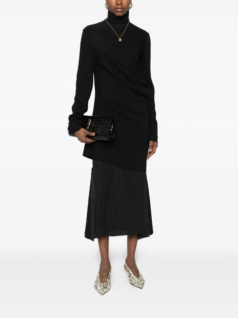 TOTEME high-neck twist blouse - Black - zdjęcie produktu nr 2