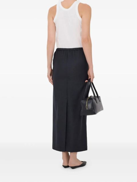 LouLou de Saison Cara elasticated waistband skirt - Grey