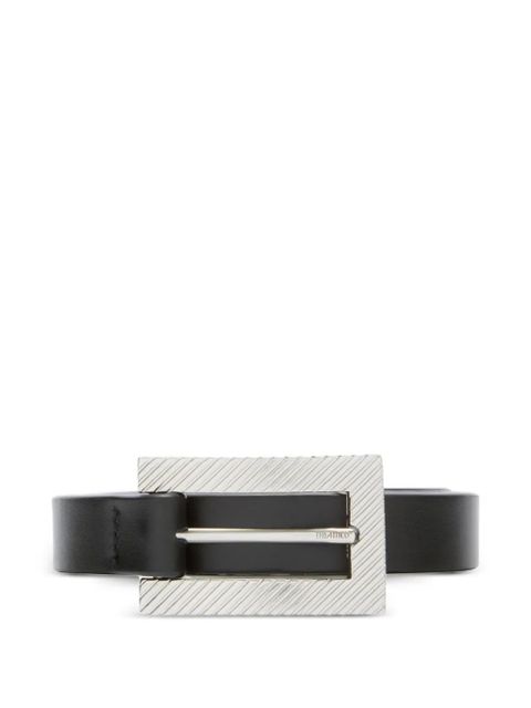 The Attico leather buckle belt - Black - zdjęcie produktu nr 1