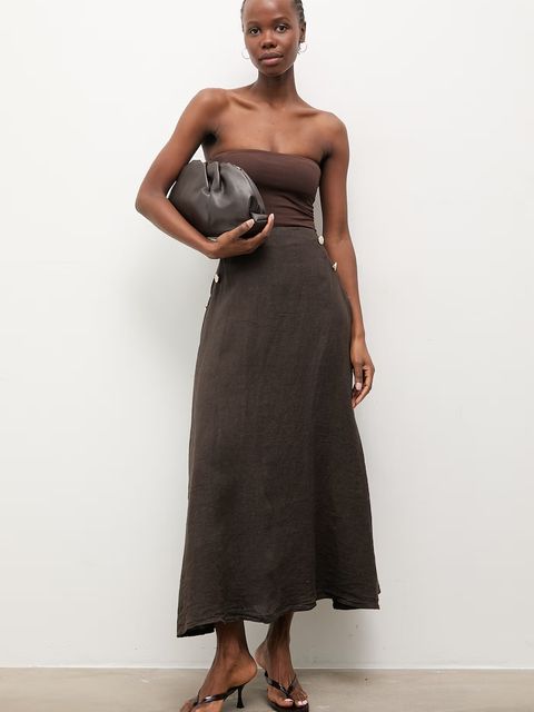 Answear.LAB spódnica lniana - zdjęcie produktu nr 1