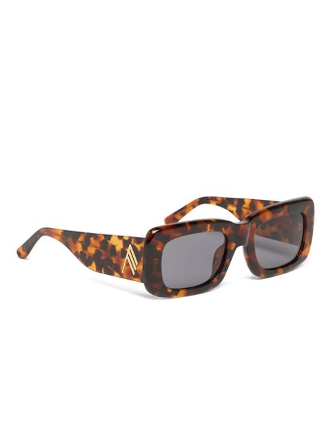 The Attico Marfa rectangle-frame sunglasses - Brown - zdjęcie produktu nr 1