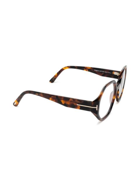 TOM FORD Eyewear hexagon-frame glasses - Brown - zdjęcie produktu nr 2