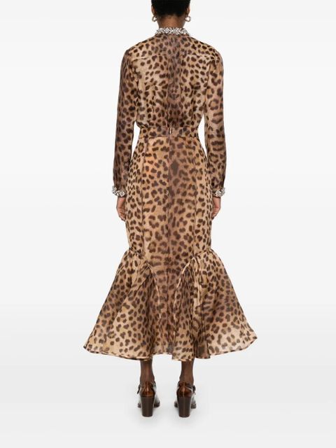 ZIMMERMANN Crush maxi skirt - Brown