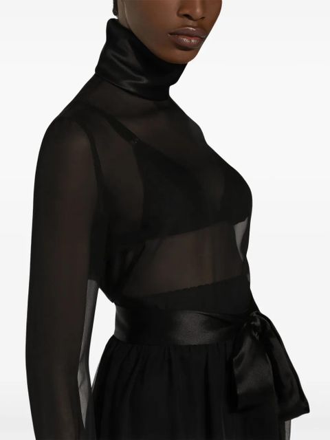 Dolce & Gabbana High-neck blouse - Black